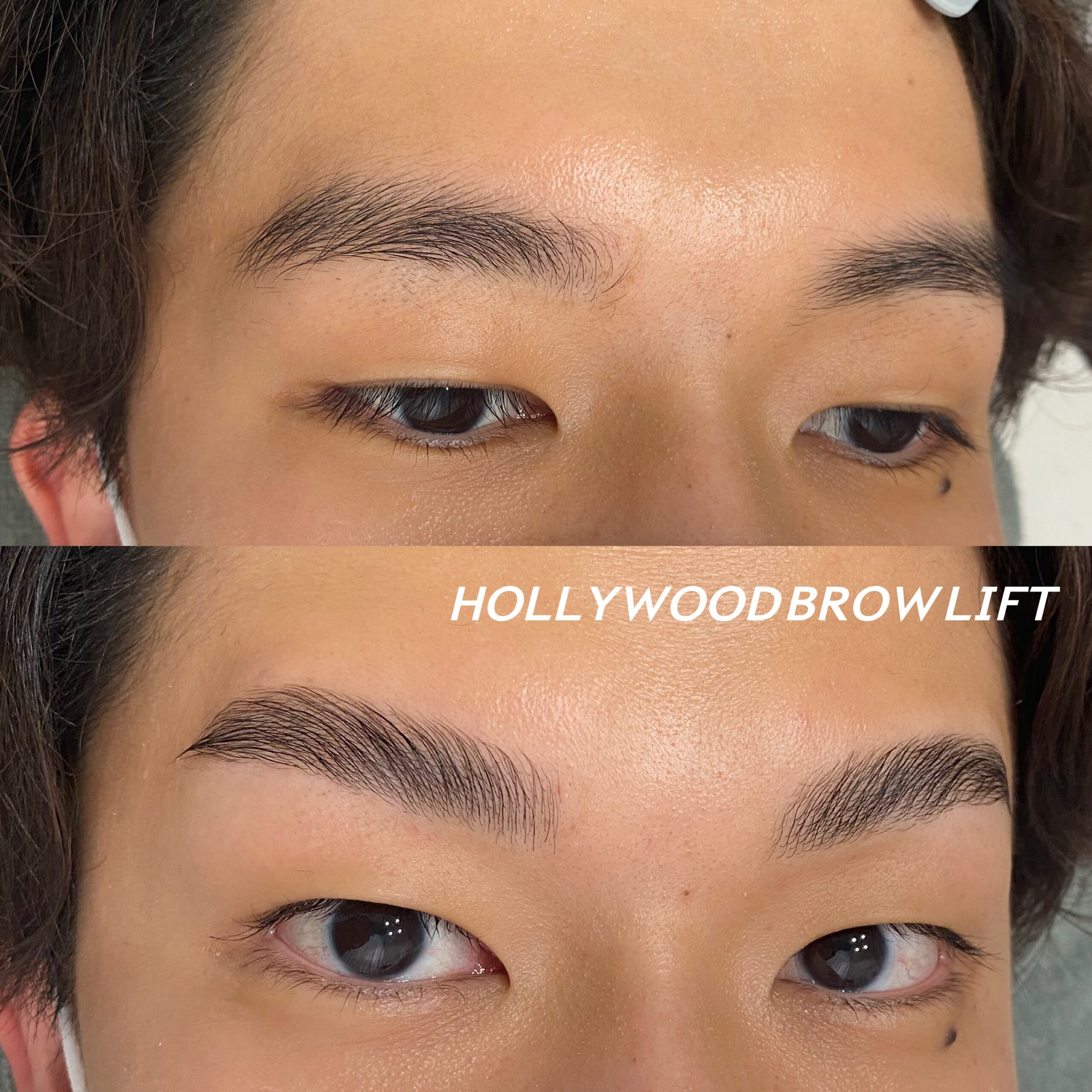 ハリウッドブロウリフトとは？ | 福岡赤坂の男性向け眉毛サロン +i.b